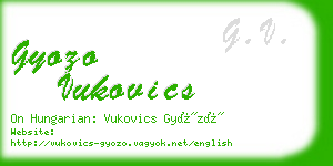 gyozo vukovics business card